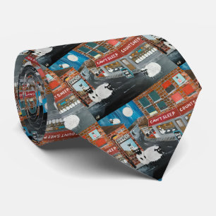 Sheep Town Painting by Alfred Fox Tie