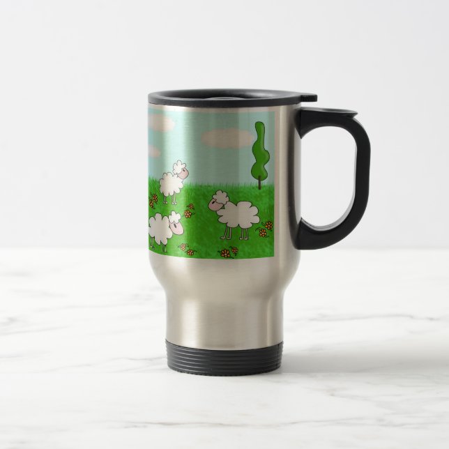 Sheep Travel Mug (Right)