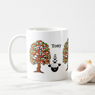 Sheep Tree White Mug