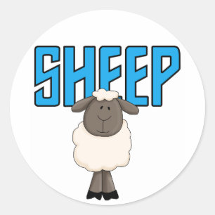 Sheep Tshirts and Gifts Classic Round Sticker