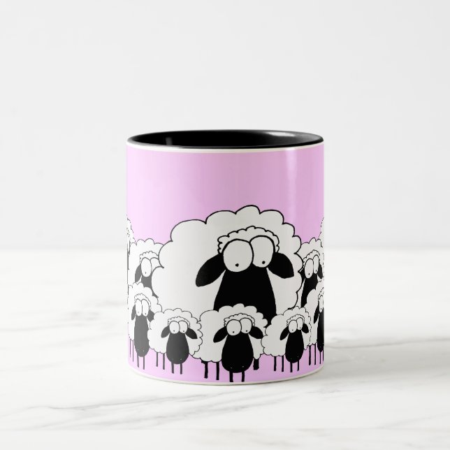 Sheep Two-Tone Coffee Mug (Center)