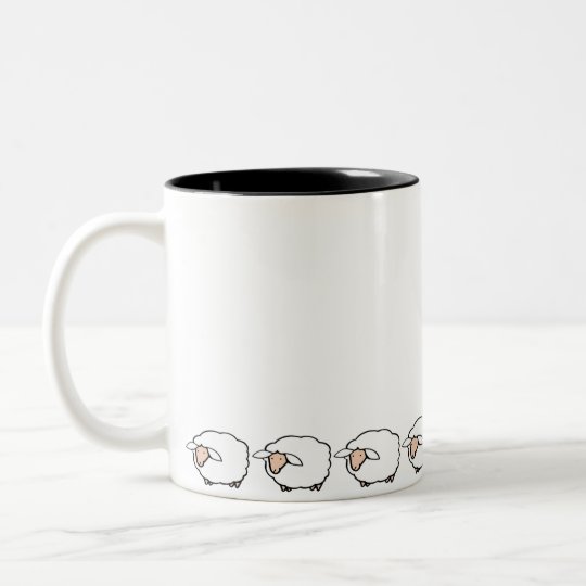 Sheep Two-Tone Coffee Mug