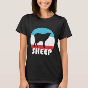 Sheep Vintage Retro Silhouette T-Shirt