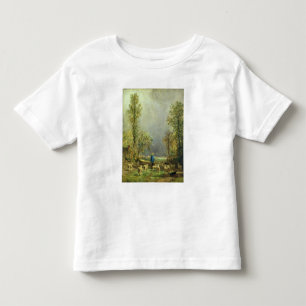 Sheep watching a Storm Toddler T-Shirt