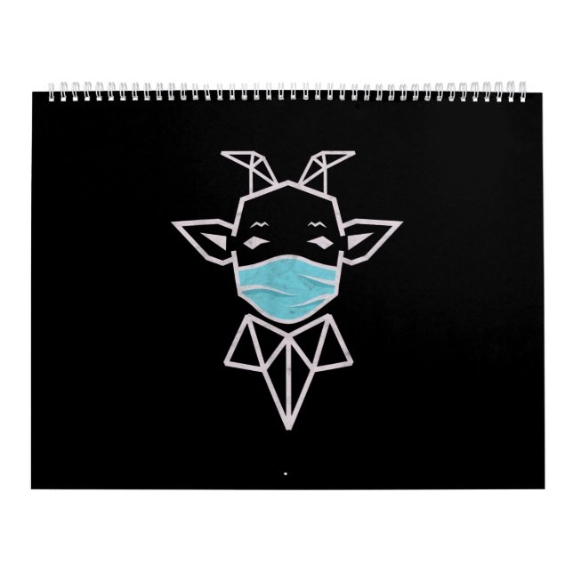 Sheep Wearing Mask | Simple Sheep Present Calendar (Cover)