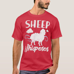 Sheep Whisperer Farmer Sheep Owner Farm Animal Dis T-Shirt