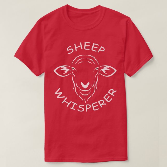 Sheep whisperer sheep farmer organic farmer  T-Shirt (Design Front)