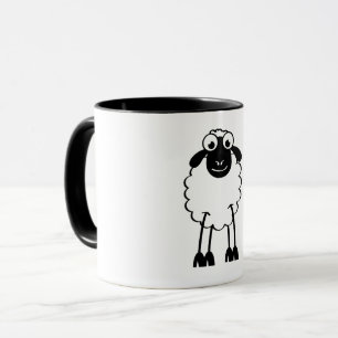 Sheep, white or black. Dream or sleep Mug