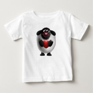 Sheep with heart baby T-Shirt