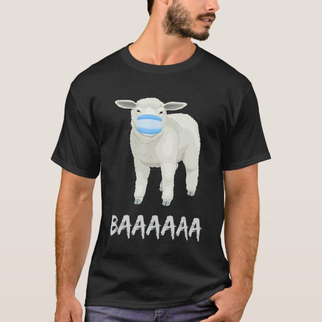 Sheep with mask . T-Shirt (Front)