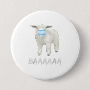 Sheep with mask TShirt 7.5 Cm Round Badge