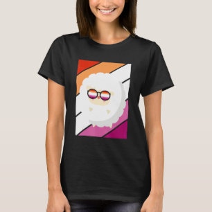 Sheep With Pride Lesbian Flag LGBTQ Proud Ally Pri T-Shirt