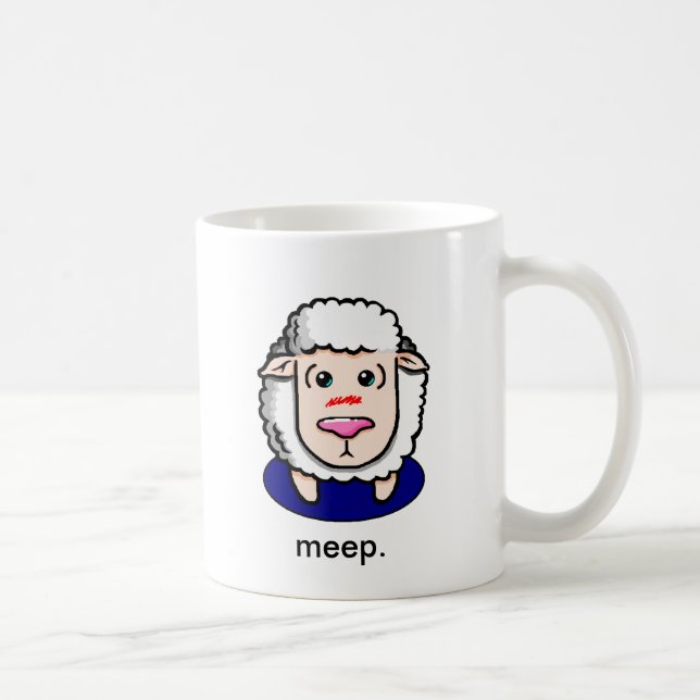 sheep with sheepish message mug (Right)