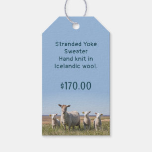 Sheep Wool Fibre Shop Tie On Tags