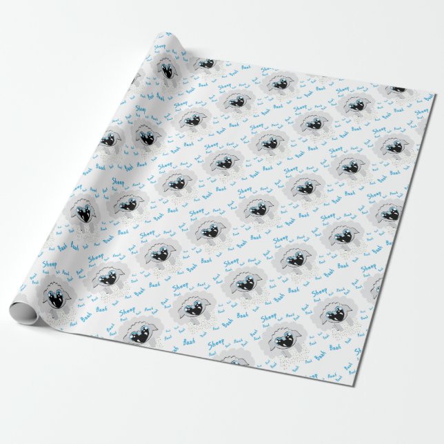 sheep wrapping paper (Unrolled)