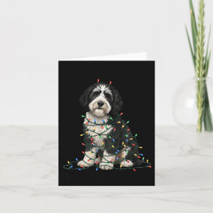 Sheepadoodle Christmas I'm Fine Everything Is Fine Card