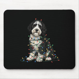 Sheepadoodle Christmas I'm Fine Everything Is Fine Mouse Mat