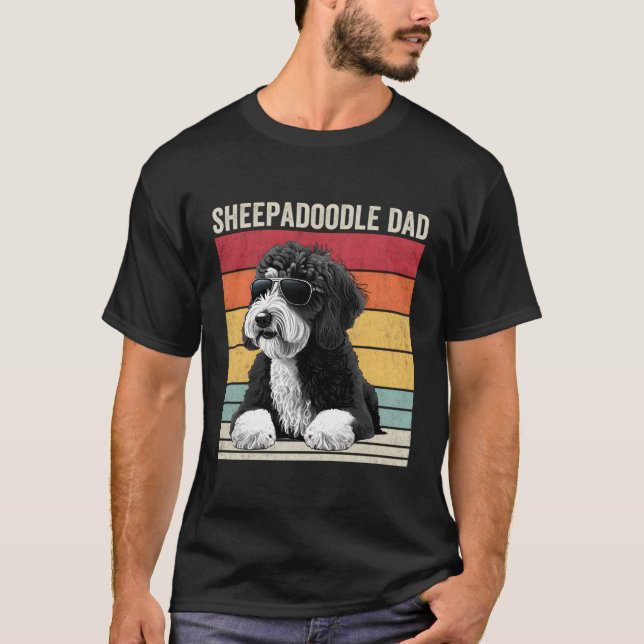 Sheepadoodle Dad T-Shirt (Front)