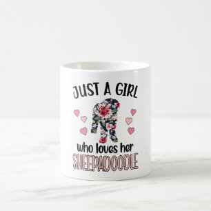 Sheepadoodle Dog Girl Dog Lover Sheepadoodle Mum Coffee Mug