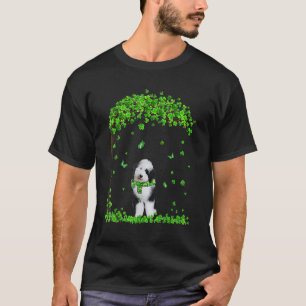Sheepadoodle Dog Irish Green Shamrock C St Patrick T-Shirt