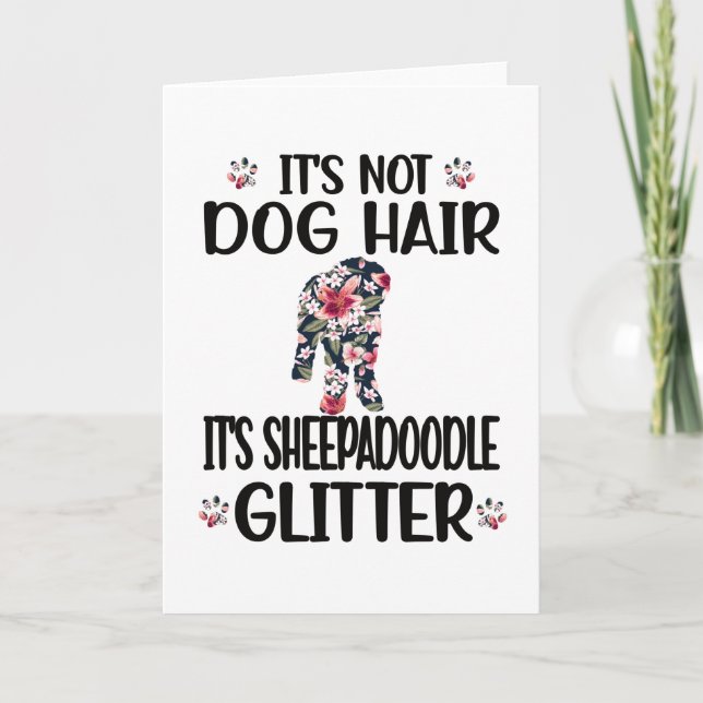 Sheepadoodle Lover Dog Mum Dad Sheepadoodle Owner Card (Front)