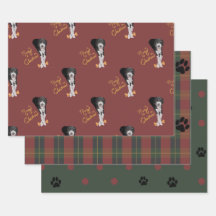 Sheepadoodle Wrapping Paper Flat Sheet Set of 3
