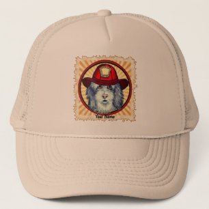 Sheepdog Firefighter Trucker Hat