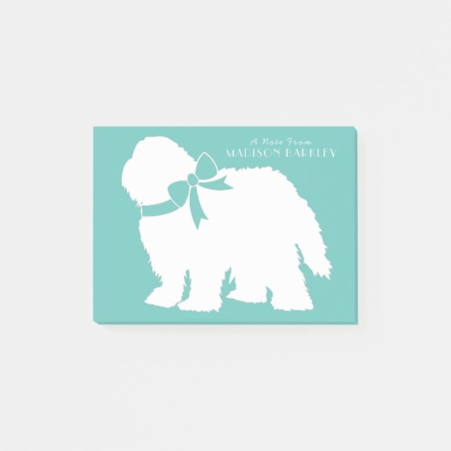 Sheepdog Puppy Old English Sheep Dog Post-it Notes (Front)