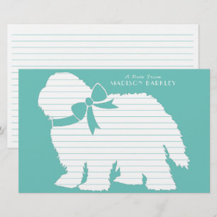 Sheepdog Puppy Old English Sheep Dog Stationery