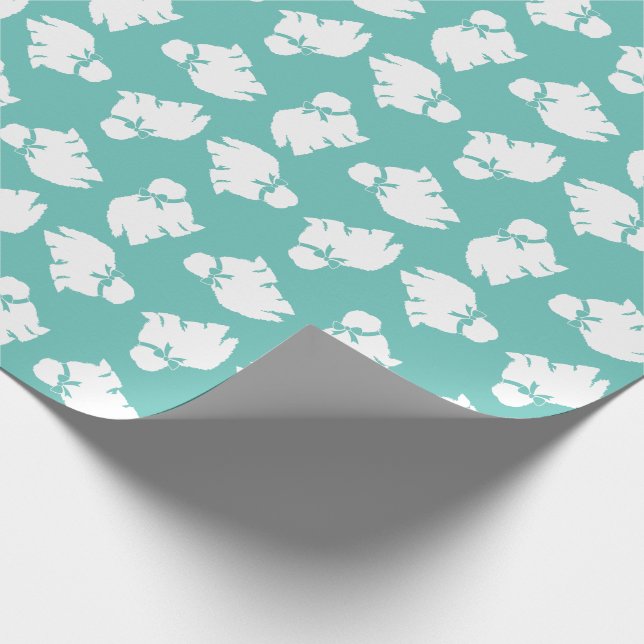 Sheepdog Puppy Old English Sheep Dog Wrapping Paper (Corner)