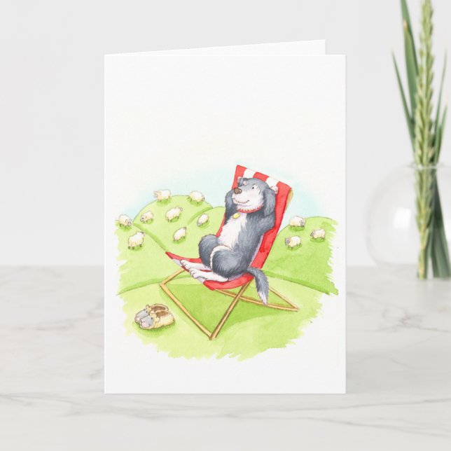 Sheepdog Retirement. Card (Front)