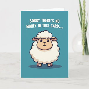 Sheepish Birthday Card