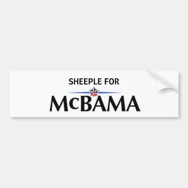 Sheeple for McBama Bumper Sticker (Front)