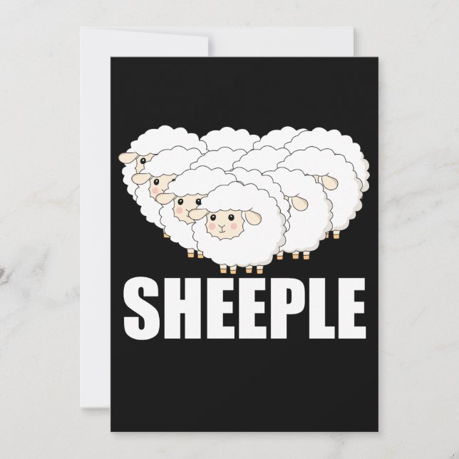 Sheeple Question Nothing Remain Terrified - Sheep (Front)