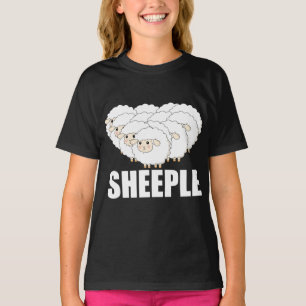 Sheeple Question Nothing Remain Terrified - Sheep T-Shirt