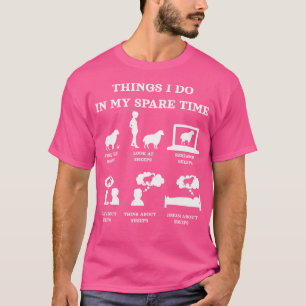 Sheeps Things I Do In My Spare Time Funny Sheep Cu T-Shirt