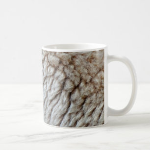 Sheep's Wool Abstract Nature Photo Coffee Mug