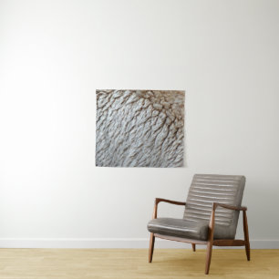 Sheep's Wool Abstract Nature Photo Tapestry