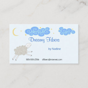 Sheepy Dreams Yarn Store Business Card