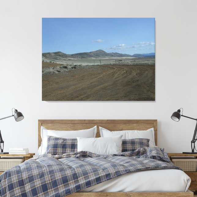 Sheepy Ridge 2 Canvas Print (Insitu(Bedroom))
