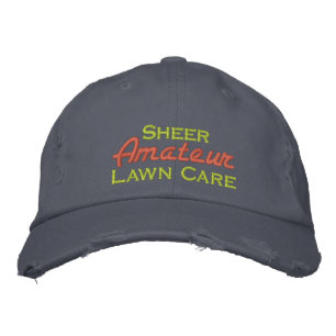 Sheer Amateur Lawn Care Embroidered Hat