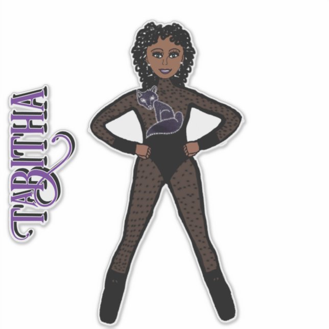 Sheer Black Spark  Dancer #1 Sticker (Front)