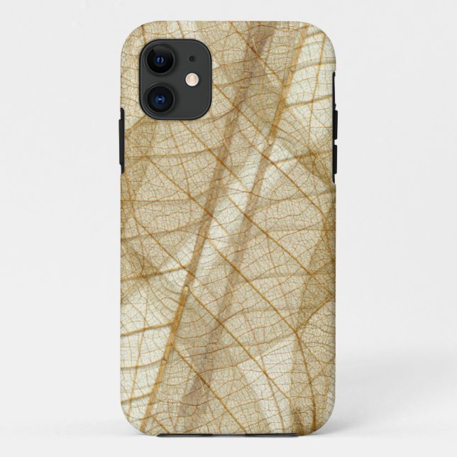 Sheer Cream Beige Lace Leaves Case-Mate iPhone Case (Back)