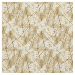 Sheer Cream Beige Lace Leaves Fabric