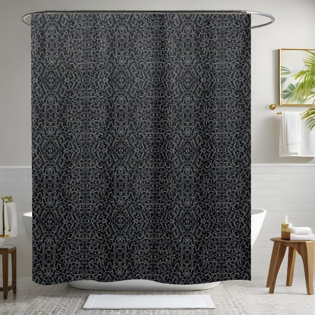 Sheer Dark Black Shower Curtain (Creator Uploaded)