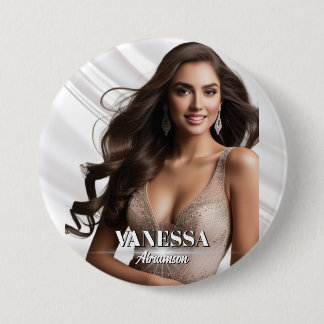 Sheer Elegance Cutout Ultimate Pageant Button