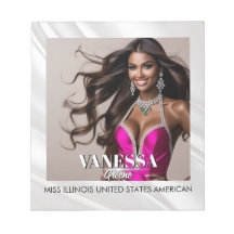 Sheer Elegance Pageant Sunburst Photo Notepad