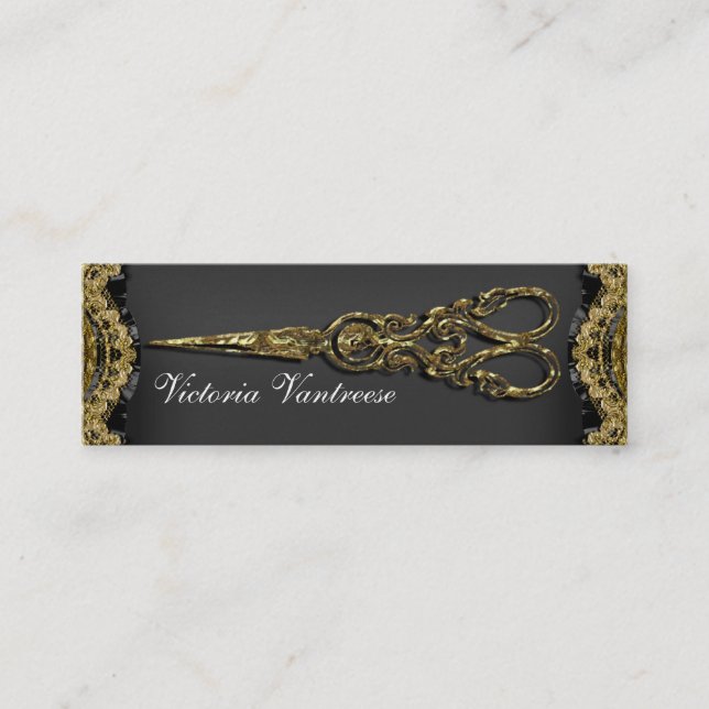 Sheer Hazelhurst Scissor Skinny Business Card (Front)