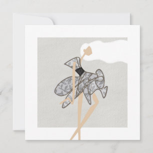 Sheer Motion Muse Glam Fashion Art Card