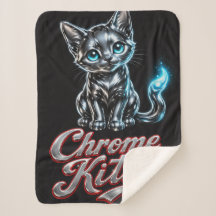 Sheer Perfection Chrome Kitten Acrylic Sign